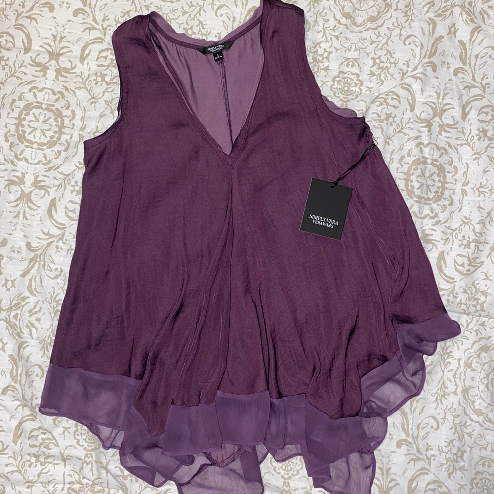 Vera Wang purple tank top